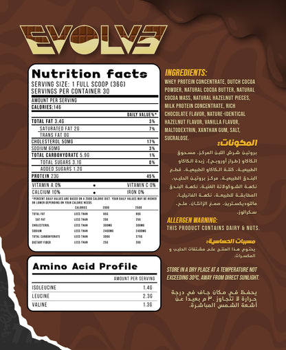 EVOLVE® WHEY - CHOCOLATE SPREAD